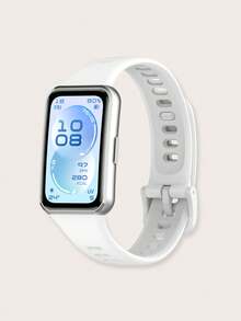 1 pieza Correa de silicona suave y sólida con hebilla de liberación rápida compatible con Huawei Band 11 / Band 11 Pro Smartband, accesorio de repuesto para mujeres/hombres - Banda 11 / 11 Pro - Ver 7