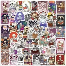 50张爱书人士贴纸，阅读贴纸，文字贴纸，奇幻贴纸，趣味贴纸，适用于笔记本、笔记本电脑、滑板、日记本、手机、杯子、吉他、行李箱、电脑、冰箱、桌子等。 - 橄欖綠 - 查看 6