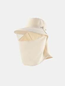 All-Around Large Brim Sun Hat For Women, New Summer Breathable Face Mask Neck Cover Integrated Sun Protection Hat For Hiking, Fishing, Cycling - Sun Hat - View 11