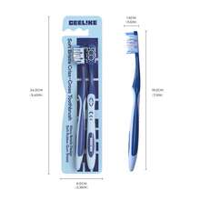 CEELIKE Soft Bristle Cross Toothbrush, Comfortable and Stylish New Set 1 Set = 2 Brushes - Azul Marino - Ver 8