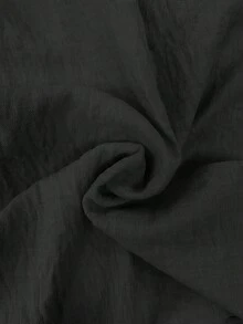 女士新款纯色优雅拉链纽扣两件套，适合日常穿着和度假，春夏黑色 - 黑色 - 查看 5