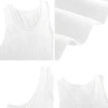 Camiseta de tirantes con estampado de salpicaduras de neón retro de los 80 - Blanco - Ver 3