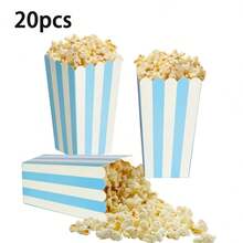 20/10/5 hộp giấy đựng bỏng ngô sọc, túi đựng quà dự tiệc, hộp đựng kẹo cho tiệc sinh nhật, hộp đựng đồ ăn nhẹ cho rạp chiếu phim, bỏng ngô, khoai tây chiên, gà viên - Hộp đựng bỏng ngô - Xem 11