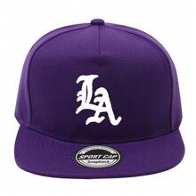Unisex LA Print One-Style Flat-Brimmed Baseball Cap - LA Hat For &, Outdoor Activities, Vacation & Shopping, LA Letter, -Care For Retailers/Homers - 粉色 - 查看 10