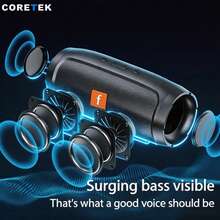 Portable Bluetooth Speaker, Outdoor Stereo Surround Loudspeaker, Wireless Sound Box With FM Radio, TF Card Support, 1200mAh Battery, 10m Wireless Range, Mini Desktop Speaker For Travel & Home Use - 查看 6