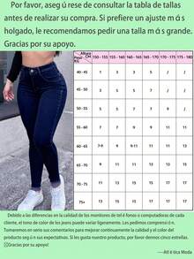 Jeans Azules Deslavados Mezclilla para Mujer Pantalón Ajustados para Dama, Vaqueros Diseño Juvenil, Comodos y Sexys-ZANA - Azul Marino - Ver 6