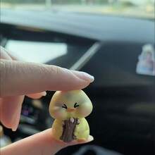 2/4pcs Cute Yellow Duck Car Decor - Mini Resin Duck Dashboard Decoration Set, Cartoon Funny Car Interior Accessories Suitable For Dashboard, Office Desk And Home Decor - Various - View 9