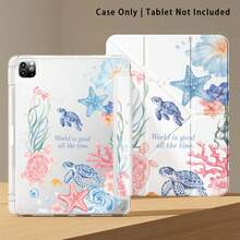 1个带支架的亚克力水晶平板电脑保护套，采用海底海龟图案，兼容三星A9/A9+/S9/S9FE/A11/A11+/S11/S10 FE/S10 FE+/S10 Lite、A16 2025、Air 11/13、M3 2025、Mini 7 A17、Pro 2024、Air 11/13、M2 2024、Pro 11/13、M4 2024、Pro 12.9、7/8/9代、10.2、10代、10.9、Air 4/5/6/7/8、10.9、Pro 11、4/5/6代、Mini 6、SE 11、荣耀、Matepad SE 11等。 - 彩色 - 查看 6