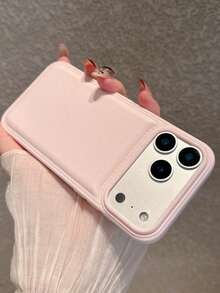 简约橙色仿皮纹理手机壳，兼容 17 Pro Max/17 Pro/17 Air/17/16/16 Pro Max/16 Plus/16 Pro/16 E/15/15 Pro Max/15 Pro/15 Plus/11/12/13/14 Pro Max/12 Pro/12 Pro Max/13 Pro/13 Pro Max/14 Pro/14 Pro Max，柔软防震 - 粉色 - 查看 4