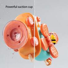5-In-1 Rotating Snail Scented Toy, Snail Rotating Pinwheel Toy With Mini Fan, Fun Stress Relief Toy - Orange - View 3