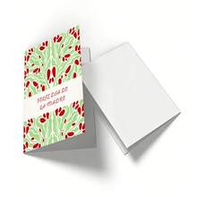 Bộ 6 thiệp chúc mừng Ngày của Mẹ theo phong cách nghệ thuật trừu tượng hiện đại Tây Ban Nha, thiệp gấp hoa kiểu Bohemian, quà tặng cho mẹ, thiệp bó hoa. - Xem 6