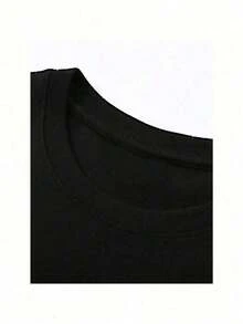 20261 Piece,  Men's T-Shirt, &Lt; &Lt; Game Story &Gt; &Gt; Lightning MeQUEEN Cartoon Front And Back Printing, Round Neck Casual And Comfortable T-Shirt, Suitable For Sports And Daily Wear, Women's Loose T-Shirt, A Good Choice For Gifts, Essential For Easter Parties.T Shirt Men - màu đen - Xem 3
