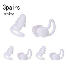 3 Pairs 3-Layer Silicone Sleep Earplugs, Soundproof Noise Reduction, Hearing Protection, Soft Reusable, Suitable For Sleeping, Swimming, Beach, Pool Fl - Multicolor - View 13