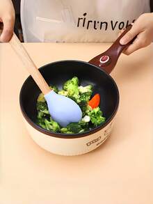 1pc Heart-Shaped Silicone Baking Scraper Set - Long Handle Heat-Resistant Cream Scraper, Cake Mixing Tool, Home Baking Utensils, Heart-Shaped Jam Scraper, Dessert Making Tool, Suitable For Home And Thanksgiving - View 4