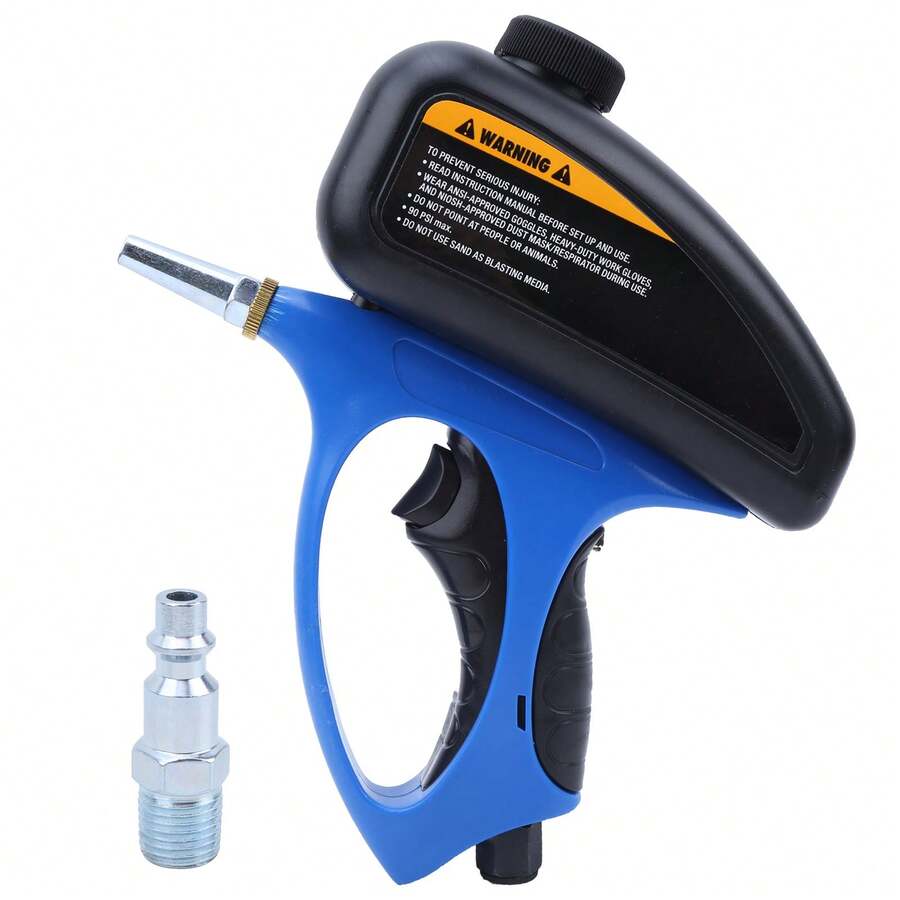 Sand Blaster Small Nozzle Pneumatic Sandblasting Gun Glass Anti Rust Sandblasting - Blue - View 1
