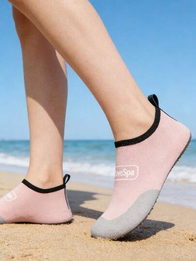Women's Outdoor Water Shoes, Thick-Sole Beach Socks, Women's Minimalist Wading Shoes, Sports Outdoor Water Shoes, Beach Wear, Women's Slippers, Black Water Shoes, Non-Slip, Lightweight, Comfortable, Easy To Wear, Yoga Shoes, Suitable For Vacation Travel, Quick-Drying