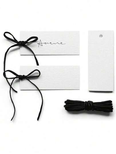 Thẻ để bàn bằng ruy băng nhung, thích hợp cho tiệc cưới, thẻ tên sự kiện.