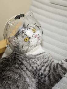 宠物项圈防咬头盔，洗澡修剪指甲防抓防舔宠物猫头套，猫咪太空头盔，防止咬人，猫咪洗澡、修剪指甲、防抓、防舔头套，宠物用品 - 查看 8