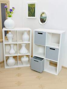 Miniature Collection Cabinet With Drawer Display Shelf, PLA Material Mini Vase, DIY Customizable Decorative Ornament, Durable And Anti-Drop Small Vase - Multicolor - View 3