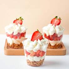 Bộ 10/25/50 chiếc ly tráng miệng mini 210ml, ly tròn đựng bánh, ly phục vụ tiệc cho món parfait, món khai vị, cocktail, ly shot tráng miệng. - Xem 4