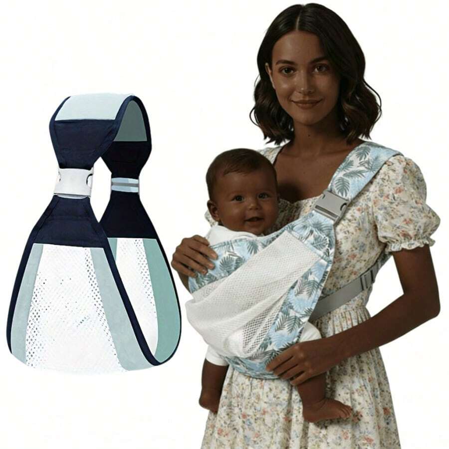 Child Carrier Wrap Multifunctional Baby Carrier Ring Sling For Baby Toddler Carrier Accessories Easy Carrying Artifact Ergonomic - Phong cách mùa hè thoáng mát A - Xem 1