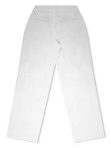 Quần jeans nữ ống đứng dáng rộng, chất liệu mỏng, thanh lịch, thoải mái, đa năng, phong cách đường phố Y2K, phù hợp cho mùa xuân/hè, màu trắng. - trắng - Xem 9