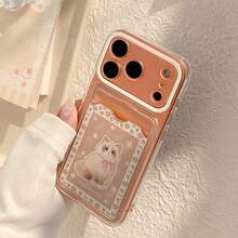 Étui de téléphone Kavenfort Transparent Étoile Chat Jaune Clair Rêveur, Convient pour IPhone 17, 17 Pro Max, 16, 11. Haute qualité, mignon, créatif, adorable, frais, de niche, animal de compagnie, style soft girl, style Ins - Transparent - Voir 9
