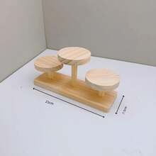 Estante de exhibición de madera multicapa, estante de exhibición decorativo, adecuado para adornos, maceteros pequeños, coleccionables, oficina en casa - medio alto 3 - Ver 12