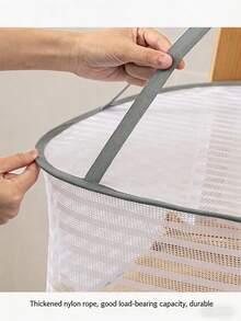 1pc,Drying Net Food Dryer, Flyproof Cage Foldable Drying Rack, Balcony Home Use For Fish Drying Vegetable Drying, Multi-Layer Breathable Dustproof Insect-Proof Durable - Multicolor - View 3