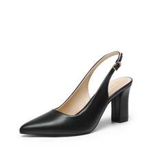 Escarpins pour femmes - Noir-PU - Voir 7