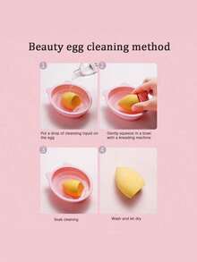 1/2 Sets Pink/Gray/Purple Expandable Reusable Durable Makeup Brush Cleaning Tool Kits, Suitable For Makeup Brushes, Puffs And Sponges, Makeup Tool Sets - Multicolor - View 6