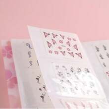 120 Slots Nail Sticker Album, Blank Nail Sticker Photo Album And Collection Folder, Loose-Leaf Sticker Display Rack, Desktop Organizer Box, Suitable For Nail Tools, Makeup Brushes, Vanity, Travel, Cosmetics Storage, Gift For Women, Nail Artists, DIY Enthusiasts, Beginners, Christmas, Birthday, Valentine's Day - Multicolor - View 5
