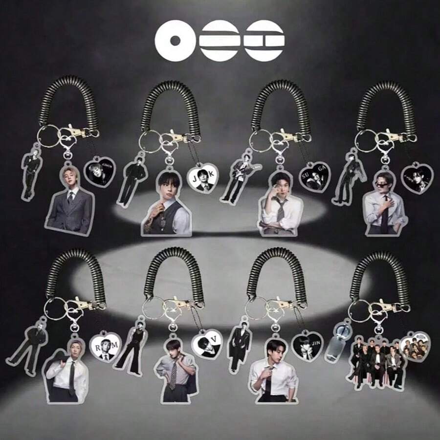 JK, J-HOPE, JIMIN, V, JIN, RM, <ARIRANG> Móc khóa acrylic, Phụ kiện balo, Móc treo cặp sách, Dòng đen, Phụ kiện cần thiết cho người hâm mộ khi đi concert và gặp gỡ fan, Móc khóa riêng cho từng thành viên, Độc quyền dành cho ARMY. - Nhiều màu - Xem 1