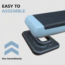 6 Cm/28.5 Inch Adjustable Aerobic Stepper For Fitness And Training - Grey - View 6