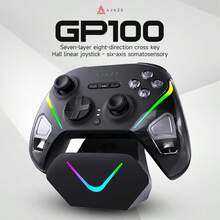 Tay cầm chơi game AJAZZ Galaxy GP100 đa năng với 3 chế độ kết nối không dây, cần điều khiển tuyến tính hiệu ứng Hall, nút bấm cơ học, pin dung lượng lớn 800mAh, đèn nền RGB, tốc độ phản hồi 1000Hz. - Xem 8