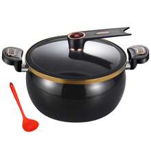 Large 8L Micro Pressure Cooker – Enamel Non-Stick Stew Pot With Quick Release Valve & Slide Lock Lid, Versatile Cooking Pot Compatible With Induction Gas Hob - View 8