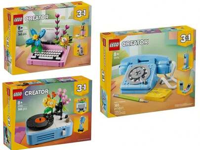  LEGO Creative Transform Seria 3 w 1 31169/31172/31174 Inteligentne klocki konstrukcyjne Prezent dla mężczyzn i kobiet