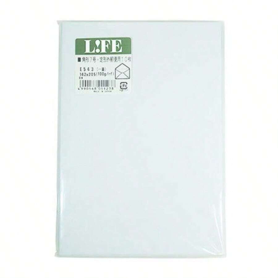ライフ 洋封筒 角形7号 定形外 E543 白 - 写真の通り - チェックする 1