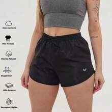 Women's 3-Piece Gym Kit: 2 Dry Fit T-Shirts + Comfortable Tactel Shorts - Women's 3-Piece Fitness Set With 2 Dry Fit Tops + Lightweight Shorts - 套件 I - 查看 4