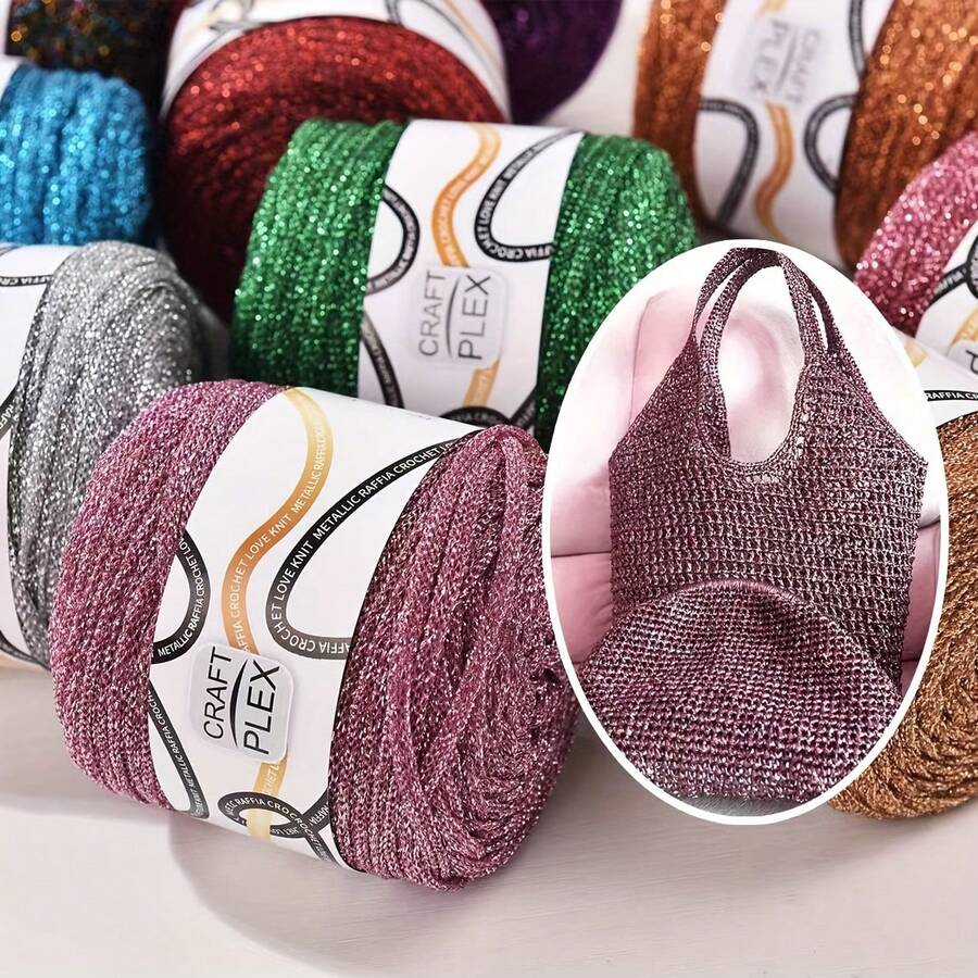 60 Yards 3mm Polyester Hollow Gold & Silver Metallic Braided Colorful Rope, Perfect For Christmas And Various Holiday Decorations And Handmade Bag Making