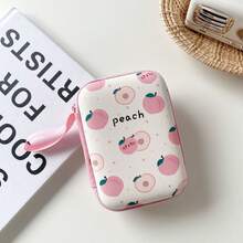 Cute Cartoon CCD Camera Bag, Portable Mini Digital Storage Bag, Fruit Print Cable, Earphone, Charger Protective Case, Anti-Pressure Anti-Drop Hard Shell Bag, Student Accessory Organizer - View 18