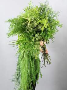 1/2 cành cây xanh nhân tạo, lá dương xỉ giả, cây dương xỉ nhân tạo, cành cây xanh mô phỏng, dương xỉ, cây nhân tạo, cây xanh nhân tạo - màu xanh lá - Xem 8