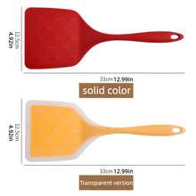 1 chiếc thìa silicon lớn, dụng cụ nấu ăn chống dính dùng cho chảo, làm trứng ốp la, bánh kếp, teppanyaki. - Nhiều màu - Xem 2