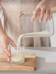 1pc Reusable Yogurt Strainer With Fine Mesh, Suitable For Making Cheese, Yogurt, Soy Milk, Kitchen Tool, Washable With Lid - White - View 10