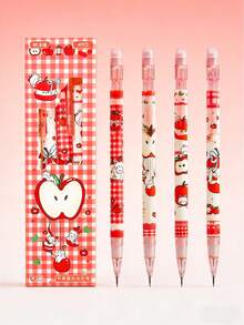 Bộ 4 bút chì cơ tự động có tẩy, ngòi 0.5mm, bền, đồ dùng học tập, quà tặng tựu trường, quà tặng tiệc tùng, quà tặng học sinh. - Nhiều màu - Xem 2