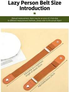 2条装男女通用无扣弹力腰带 - 彩色 - 查看 8