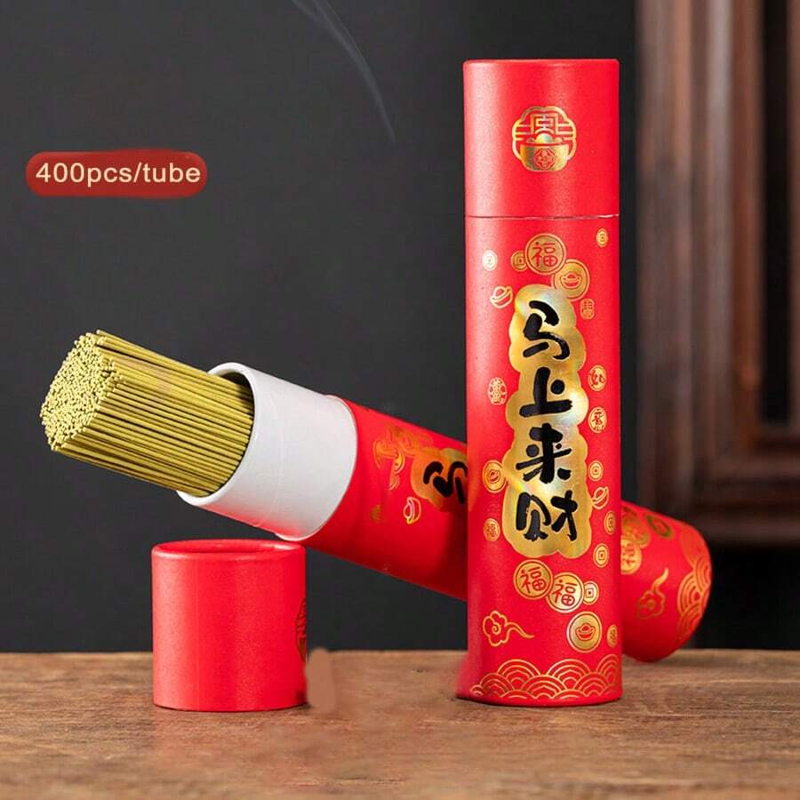 400支/捆 高品质香薰棒 - 多种口味组合装,适合瑜伽、放松、冥想 - 创意小礼品之选 - 完美适用于圣诞节、万圣节、复活节、感恩节 - 无羽毛,木质材质 - 家居香氛及派对装饰 - 馬上來財 - 查看 1