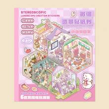 Sách dán hình hoạt hình 3D mới, Sách dán hình phong cảnh tự làm, Cảnh nhà cửa, Album dán hình di động, Sách trò chơi, Quà tặng ngày lễ, Bộ dán hình tiểu cảnh, Sách cắt dán tự làm sáng tạo cho trẻ em, Sách vẽ cho trẻ em, Đồ chơi & Trò chơi, Nghệ thuật & Thủ công cho trẻ em, Hình dán cho trẻ em, Quà sinh nhật cho trẻ từ 6-18 tuổi, Quà Giáng sinh, Quà tặng ngày lễ - Nhiều màu - Xem 4