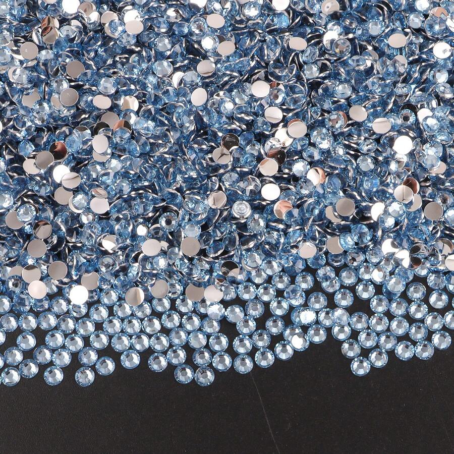 0,2cm/0,3cm/0,4cm/0,5cm Đá Rhinestone Nhựa Phẳng Mặt Sau Cho Cốc Nước, Đồ Chơi, Đồ Thủ Công Tự Làm, Giày Dép, Vật Liệu Trang Trí Quần Áo