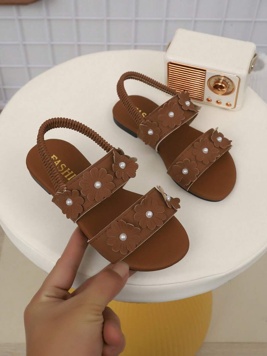 Children's Fashionable Summer Flat Sandals, One-Piece Sandals, New Stylish Elegant Minimalist